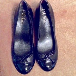 Cole Haan w nike air black round toe wedge heels